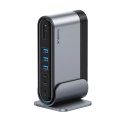 Stacja dokująca USB-C Baseus UnionJoy 2xHDMI4K@60Hz 1xDP4K@60Hz 3xUSB-A3.0 2xUSB-C3.0 2xUSB-A2.0 1xRJ45 PD PC 1xSD+TF 1x3.5mm mi