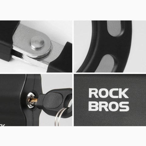 Zapięcie łańcuchowe Rockbros 85922 do hulajnogi i roweru - czarne