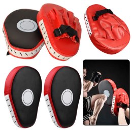 Tarcza Treningowa Rękawica Pad Kick Boxing Łapa Trenera Czerwona