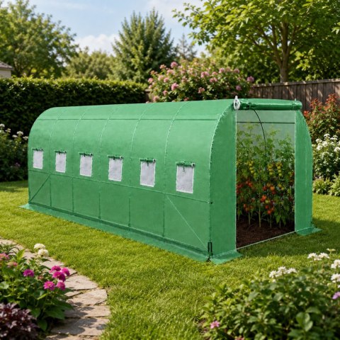 Tunel Ogrodowy Foliowy Szklarnia Na Warzywa PRO Stelaż 25MM 12x3x2M 36M²