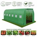 Tunel Ogrodowy Foliowy Szklarnia Na Warzywa PRO Stelaż 25MM 12x3x2M 36M²