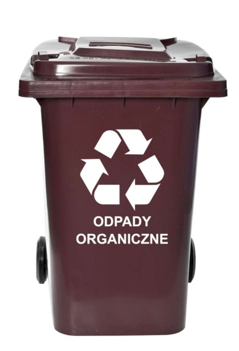 Pojemnik na odpady 240L kosz brązowy