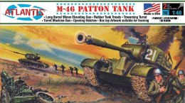 Model Plastikowy - ATLANTIS Models 1:48 Czołg US M46 US Patton Tank - AMCA301