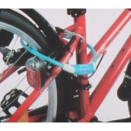 ZAPIĘCIE ROWEROWE SPIRALNE NA SZYFR 10MMx65CM NIEBIESKIE DUNLOP