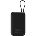 CANYON Powerbank OnPower 101 z kablem 10000 mAh PD22.5W Czarny