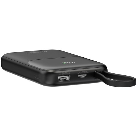 CANYON Powerbank OnPower 101 z kablem 10000 mAh PD22.5W Czarny