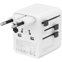 CANYON Adapter Podróżny OnTour 20W EU/UK/US/AUS Biały