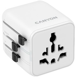 CANYON Adapter Podróżny OnTour One EU/UK/US/AUS Biały