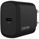 CANYON Ładowarka sieciowa OnCharge 200 20W 1xPD EU Czarna