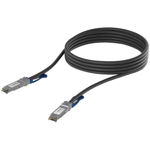 Ubiquiti UACC-DAC-QSFP28-3M QSFP28 direct attach cable with a 100 Gbps max data rate, Compatible with QSFP28 and QSFP+ interface