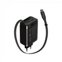 CANYON charger OnCharge 65RC Build-In Cable USB-C 65W 1xPD 1xQC EU Black