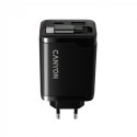 CANYON charger OnCharge 65RC Build-In Cable USB-C 65W 1xPD 1xQC EU Black