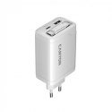 CANYON charger OnCharge 65RC Build-In Cable USB-C 65W 1xPD 1xQC EU White