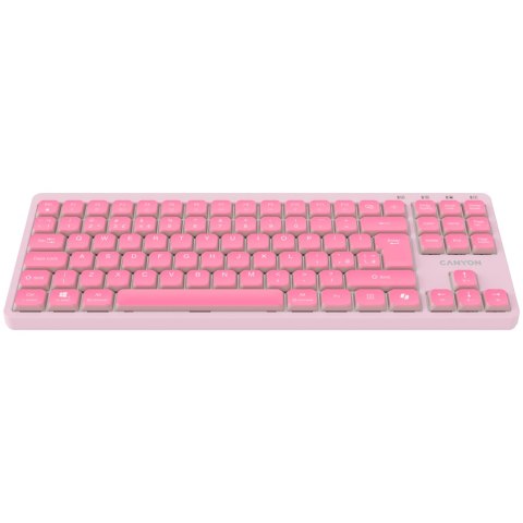 CANYON Keyboard OnType 10 Low Profile EN Wired Pink