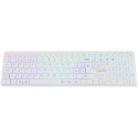 CANYON Klawiatura HKB-W11 UK/US RGB Dwa Tryby Bezprzewodowa Biała