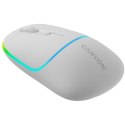 CANYON Mysz bezprzewodowa MW-22 2w1 RGB Biała