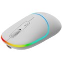 CANYON Mysz bezprzewodowa MW-22 2w1 RGB Biała
