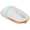 CANYON Mysz bezprzewodowa MW-22 2w1 RGB Biała