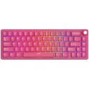 ROYAL KLUDGE R65 Berry Red Gaming Keyboard Cream Switch