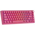 ROYAL KLUDGE R65 Berry Red Gaming Keyboard Cream Switch