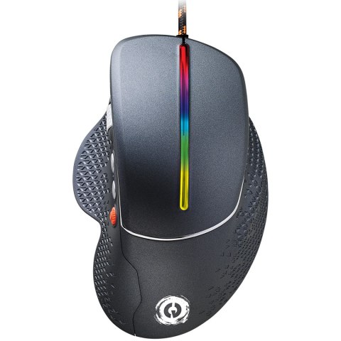 CANYON Mysz gamingowa Apstar GM-12 RGB 6 Przyc. Przew. Ciemnoszara