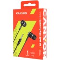 CANYON Słuchawki dokanałowe EPM-01 Mic Mini-Jack 1.2m Czarne