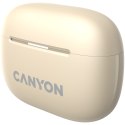 CANYON Słuchawki dokanałowe OnGo 10 ANC i ENC Beżowe