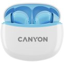 CANYON Słuchawki dokanałowe TWS-5 Etui Niebieskie