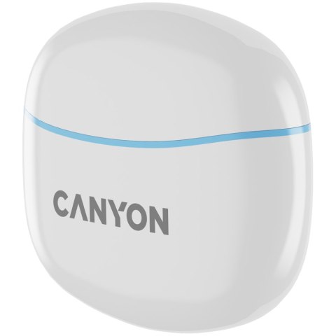 CANYON Słuchawki dokanałowe TWS-5 Etui Niebieskie