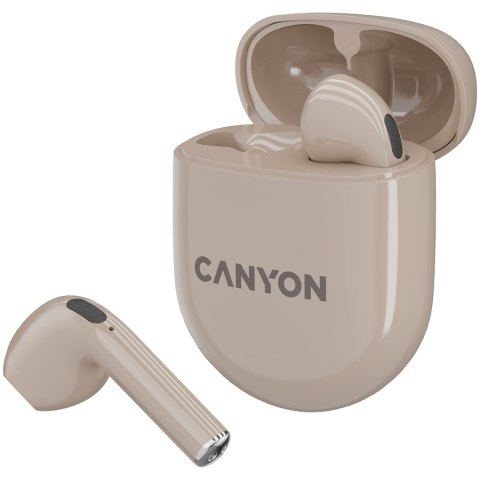 CANYON Słuchawki douszne TWS-6 Etui Beżowe