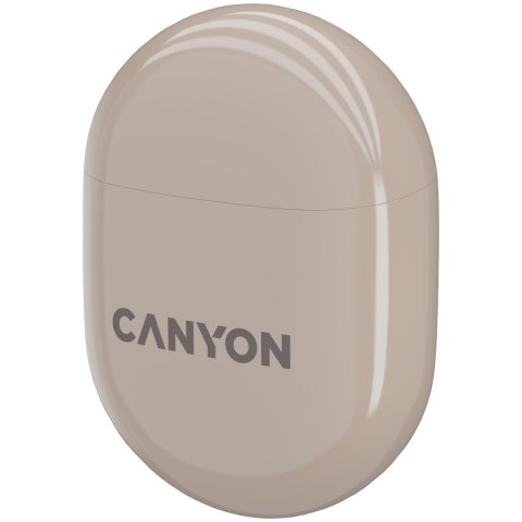 CANYON Słuchawki douszne TWS-6 Etui Beżowe