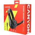 CANYON Zestaw słuchawkowy HSC-1 PC Mik 2m Czarny