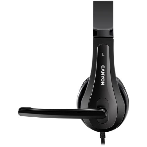CANYON Zestaw słuchawkowy СHSC-1 PC Mik 2m Czarny
