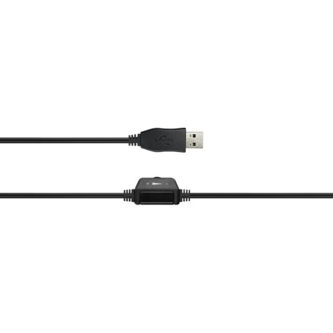 CANYON Zestaw słuchawkowy СHSC-1 PC Mik 2m Czarny