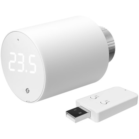 SHELLY BLU TRV Inteligentna Głowica grzejnika 1x opakowanie 1x BLU TRV + 1x BLU Hub do urządzeń BLU