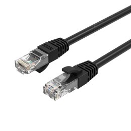 Kabel sieciowy Ethernet CAT6 1000Mbps RJ45 internetowy LAN okrągły 10 m - czarny