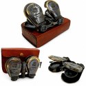 Mosiężna Lornetka Retro w Skórzanym Etui - BN863