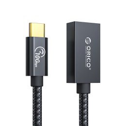 Adapter przejściówka USB-C - USB-A 3.1 Gen 2 10Gbps OTG 1m - czarny