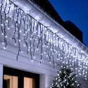 SOLARNY ŁAŃCUCH ŚWIETLNY 240 LED 13 FUNKCJI USB ZIMNY BIAŁY