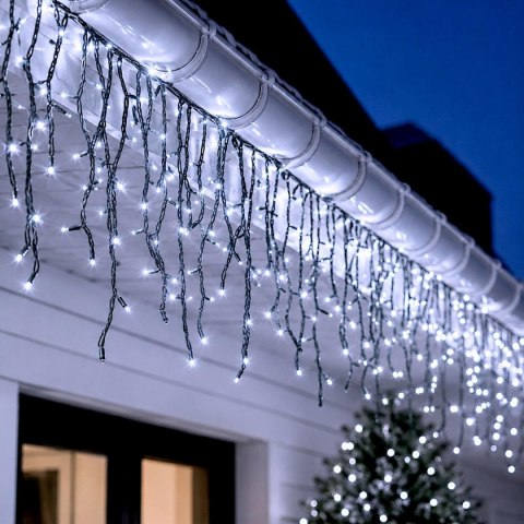 SOLARNY ŁAŃCUCH ŚWIETLNY 480 LED 13 FUNKCJI USB ZIMNY BIAŁY