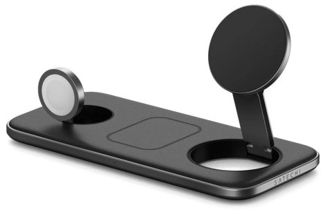 Satechi Qi2 Trio Wireless Charging Pad - magnetyczna ładowarka bezprzewodowa do trzech urządzeń (AppleWatch 5W, AirPods 5W, Qi2 