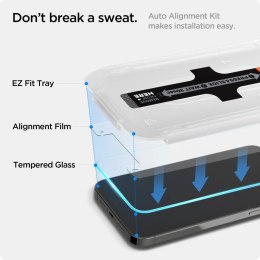 Szkło hartowane Spigen Glas.tR EZ Fit na iPhone 13 / 13 Pro / 14 / 16e / 17e- 2 szt.