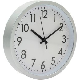 ZEGAR ŚCIENNY PP 20CM SREBRNY