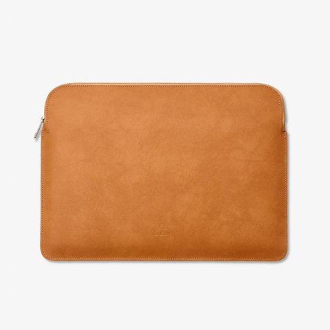 BALTAN Etui skórzane z zamkiem do MacBooka 13-14" brązowe
