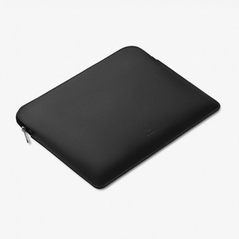 BALTAN Etui skórzane z zamkiem do MacBooka 13-14" czarne