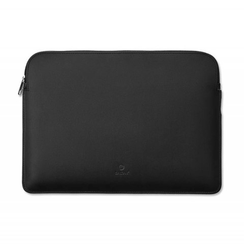 BALTAN Etui skórzane z zamkiem do MacBooka Air 15" czarne