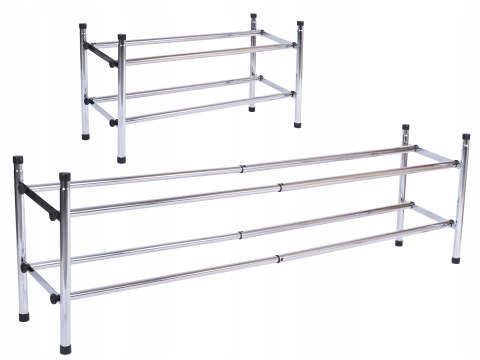 Regał półka na buty Lena metalowa 1 moduł chrom