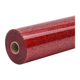 Folia termotransferowa HTVRONT Glitter 30.5cm x 90cm (czerwona)