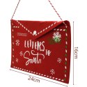 KOPERTA ŚWIĄTECZNA LIST DO ŚWIĘTEGO MIKOŁAJA FILCOWA 26x16CM LETTERS SANTA