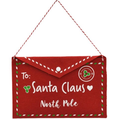 KOPERTA ŚWIĄTECZNA LIST DO ŚWIĘTEGO MIKOŁAJA FILCOWA 26x16CM SANTA CLAUS